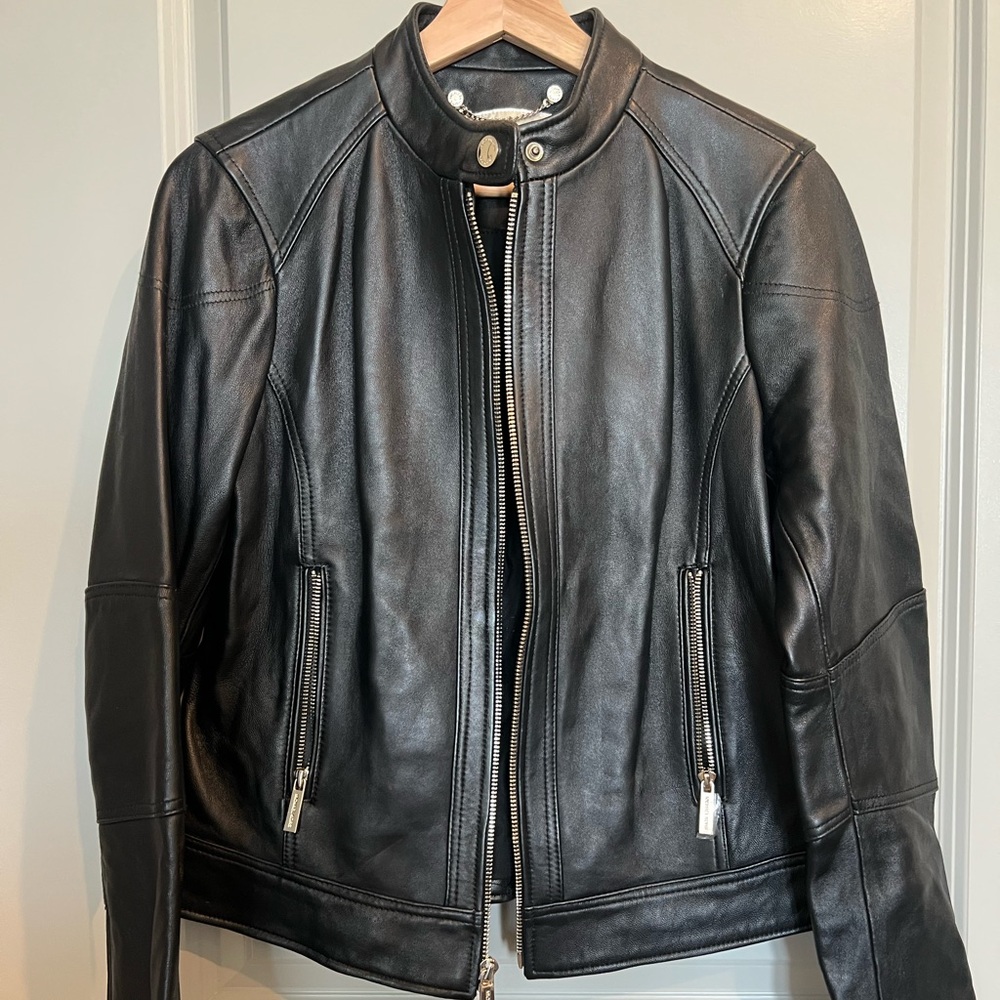 Michael Kors Black Leather Jacket